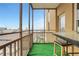Cozy screened balcony provides city views with outside seating perfect for morning coffee at 300 Peachtree Ne St # 22N, Atlanta, GA 30308