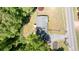 Birds eye view of property showcasing its backyard and surrounding landscape at 4265 Hurt Bridge Rd, Cumming, GA 30028