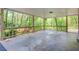Covered patio overlooks a backyard view with natural scenery and trees at 4265 Hurt Bridge Rd, Cumming, GA 30028