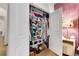 Well-organized closet with shelves, hanging space, and a variety of storage solutions in main bedroom at 758 Cady Way, Atlanta, GA 30312