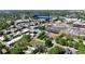 Aerial neighborhood shot with sports stadium in the background at 77 Glenn Se St, Atlanta, GA 30312