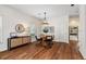 Dining area featuring modern lighting and space for entertaining guests at 77 Glenn Se St, Atlanta, GA 30312
