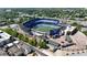 Aerial view highlighting the stadium in the area and surrounding cityscape at 77 Glenn Se St, Atlanta, GA 30312