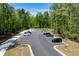 Well-maintained parking lot surrounded by lush greenery and trees on a clear day at 4035 Regal Oaks Dr, Suwanee, GA 30024