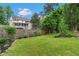 Spacious backyard with lush green lawn, privacy fence, and patio overlooking the grounds at 557 E Wesley Ne Rd, Atlanta, GA 30305