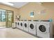 A well-equipped laundry room with multiple washing machines, providing convenience for residents at 3481 Lakeside Dr # 601, Atlanta, GA 30326