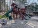 Community playground with multiple slides and platforms for children to play at 3850 Laurel Nw Dr, Acworth, GA 30101