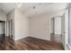 Neutral bedroom with wood flooring and two entry points at 1080 Peachtree Ne St # 2515, Atlanta, GA 30309