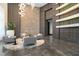 Grand lobby with contemporary design, textured walls, and comfortable seating area at 1080 Peachtree Ne St # 2515, Atlanta, GA 30309