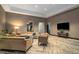 Comfortable lounge area with stylish seating, modern decor, and large-screen television at 1080 Peachtree Ne St # 2515, Atlanta, GA 30309