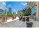 Chic outdoor lounge area with comfortable seating and views of the surrounding city at 1080 Peachtree Ne St # 2515, Atlanta, GA 30309