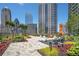 Outdoor terrace with seating and city views at 1080 Peachtree Ne St # 2515, Atlanta, GA 30309