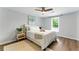 Inviting main bedroom with a plush bed, ceiling fan, and natural light; serene retreat at 2804 Hall Se Dr, Smyrna, GA 30082