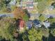 Aerial view showing property in relation to neighborhood, street, and mature trees at 1384 Allegheny Sw St, Atlanta, GA 30310