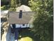 An aerial view captures the home's well-maintained roof, landscaped yard, and neighborhood surroundings at 1384 Allegheny Sw St, Atlanta, GA 30310