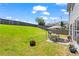 Spacious backyard with lush green grass, patio area, and wooden fence at 6170 Weddington Dr, Cumming, GA 30040