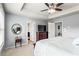 Neutral main bedroom featuring a tray ceiling, carpet, and ample natural light at 6170 Weddington Dr, Cumming, GA 30040
