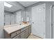 Clean bathroom with modern fixtures, vanity, and a glass-enclosed shower at 65 Maude White Rd, Kingston, GA 30145