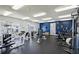 Bright fitness center with various weight machines and cardio equipment for residents to use at 1150 Collier Nw Rd # K18, Atlanta, GA 30318
