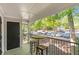 Cozy outdoor patio space with seating and view of the community at 1150 Collier Nw Rd # K18, Atlanta, GA 30318