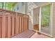 Outdoor patio with a sliding glass door offering views of the interior space at 2919 Camplay Dr, Suwanee, GA 30024