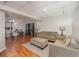 Finished basement with a comfortable seating area and a dedicated exercise space at 4540 Saddle Se Ct, Smyrna, GA 30082
