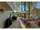 Exterior photo of the back porch with outdoor seating and built-in grill at 4540 Saddle Se Ct, Smyrna, GA 30082