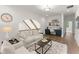 Comfortable sitting area with hardwood floors and built-in shelving for office at 001 Knob Creek Ct, Acworth, GA 30101