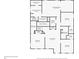 Second floor floorplan highlighting bedrooms and multiple bathrooms including a main bedroom suite at 123 Academy Ln, Canton, GA 30114