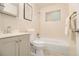 Traditional bathroom with bathtub, shower, and vanity with gray cabinetry at 2700 Brook Park Way, Doraville, GA 30340