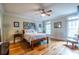 Bright bedroom featuring hardwood floors and natural lighting at 655 Moreland Se Ave, Atlanta, GA 30316