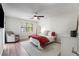 Inviting bedroom with ceiling fan, window and natural light at 1420 Defoors Nw Dr, Atlanta, GA 30318