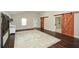 This spacious bedroom offers great space and access to an ensuite bathroom at 7307 Banks Mill Rd, Douglasville, GA 30135