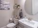 Stylish powder room with modern fixtures, sink, and decorative accents at 1382 Doublegate Ne Dr, Atlanta, GA 30319