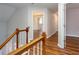 Hallway featuring hardwood floors and neutral paint at 1533 Fallen Leaf Sw Dr, Marietta, GA 30064