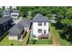 An aerial view of a home and backyard featuring a new deck and well-kept lawn at 1166 Mcdaniel Sw St, Atlanta, GA 30310