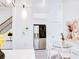 Modern kitchen with stainless steel refrigerator and a sleek breakfast nook at 1166 Mcdaniel Sw St, Atlanta, GA 30310