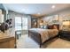 Comfortable bedroom with large bed, framed art, and plush carpeting at 3167 Blairhill Ct, Atlanta, GA 30340