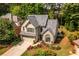 Charming home exterior featuring stone accents, lush landscaping, and a two-car garage at 3167 Blairhill Ct, Atlanta, GA 30340