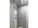 Walk-in shower features gray subway tile and mosaic tile accents at 3167 Blairhill Ct, Atlanta, GA 30340