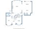 The floor plan displays the layout with dimensions of the living room, kitchen, dining room, office, and bathrooms at 3345 Palmer Lake Pointe, Douglasville, GA 30135