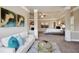 A main bedroom with a sitting area divided by decorative columns at 3345 Palmer Lake Pointe, Douglasville, GA 30135