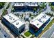 Aerial shot of the mixed use property near retail shops at 451 Burton Dr # 32, Alpharetta, GA 30009