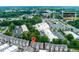Aerial view of upscale townhome community in the heart of Alpharetta near downtown at 451 Burton Dr # 32, Alpharetta, GA 30009