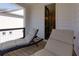 This charming balcony features sleek lounge chairs, ideal for relaxation and enjoying the outdoors at 451 Burton Dr # 32, Alpharetta, GA 30009