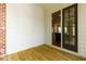 Private outdoor patio offers a transition to the interior with a view of the open-concept living space at 451 Burton Dr # 32, Alpharetta, GA 30009