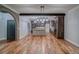 Spacious open kitchen with stainless appliances, island, and dark wood accents at 16 Mountain Creek Ne Trl, Fairmount, GA 30139