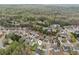 Aerial view of a residential neighborhood surrounded by dense woods and trees at 2710 Irwin Ct, Cumming, GA 30041