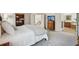 Open bedroom with attached ensuite bathroom, walk-in closet, and open stairwell at 2710 Irwin Ct, Cumming, GA 30041