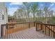Large deck offers a great view of the backyard and surrounding trees at 2710 Irwin Ct, Cumming, GA 30041